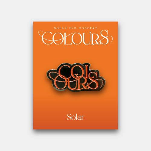 SOLAR (MAMAMOO) - 'COLOURS' OFFICIAL MD : BADGE